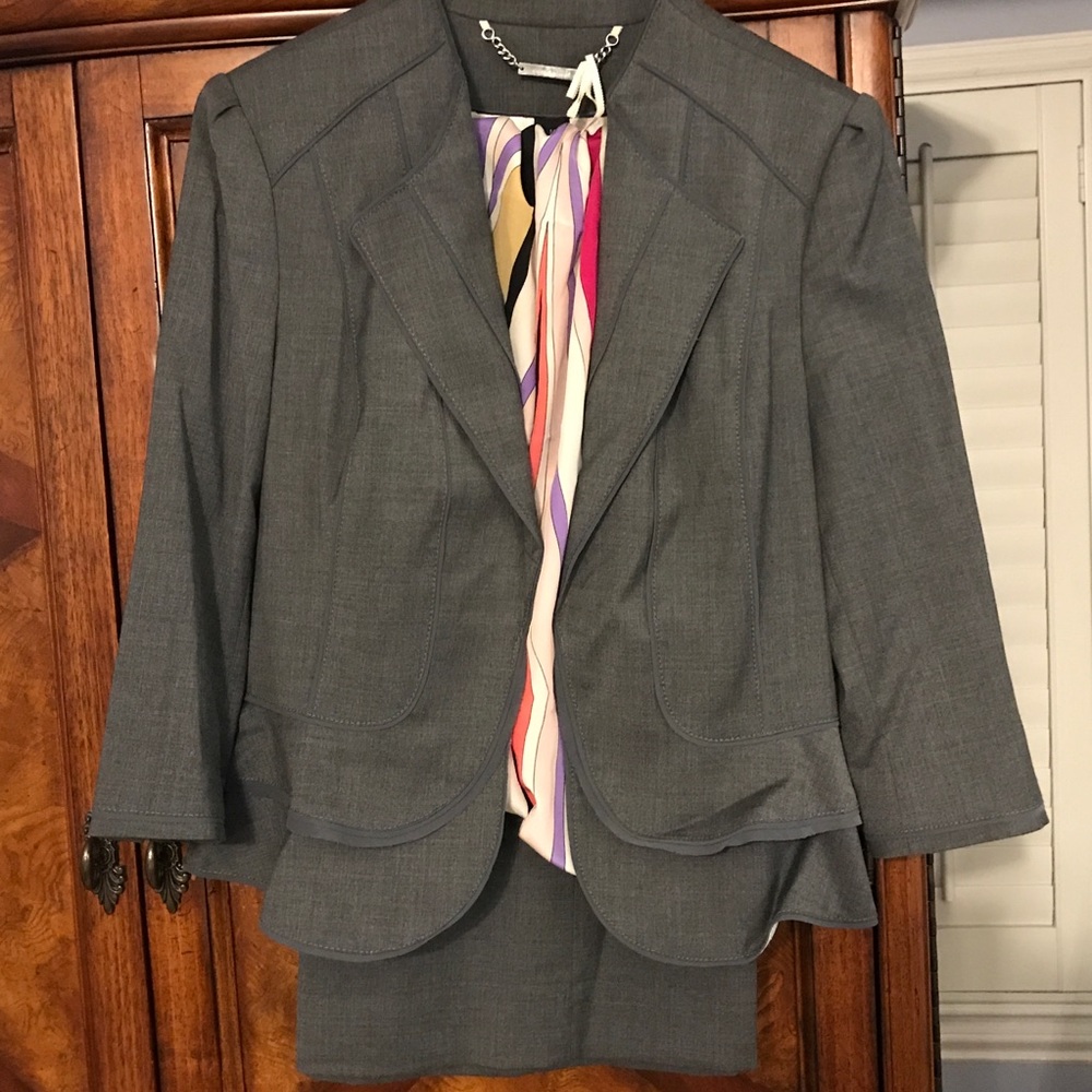 Grey Pants Suit  (Jacket and Pants)